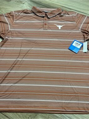 Columbia Texas Longhorns CLG Super Terminal Tackle Polo PFG Men’s XL $65 NWT